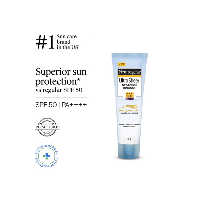 Neutrogena UltraSheer Dry Touch Sunblock – Sunscreen SPF 50+ With Helioplex – 30 g