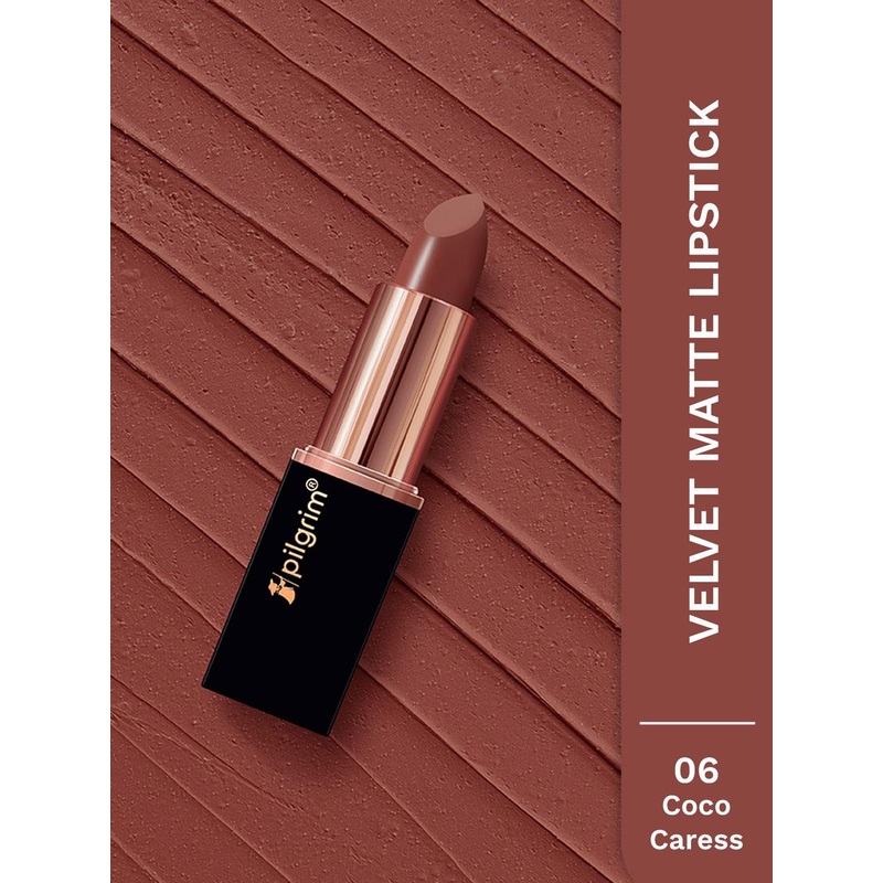 Pilgrim Matte Bullet Intense Colour Transferproof & Smudgeproof Lipstick – Coco Caress 06