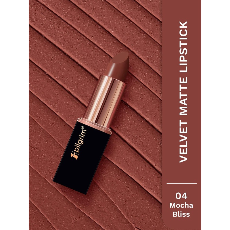 Pilgrim Matte Bullet Intense Colour Transferproof & Smudgeproof Lipstick – Mocha Bliss 04