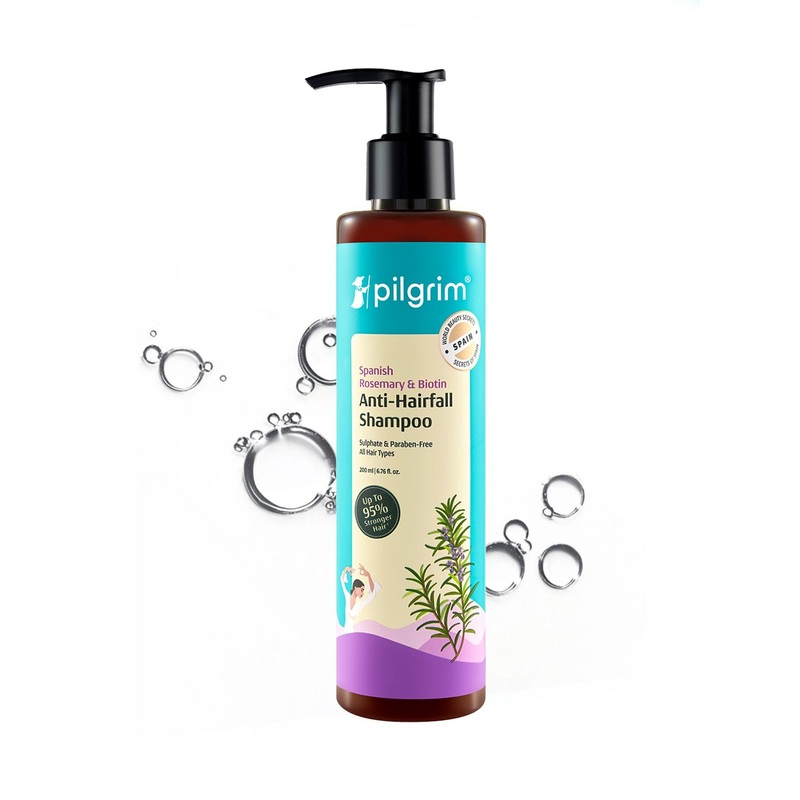 Pilgrim Rosemary & Biotin Anti-Hairfall Shampoo for Reducing Hair Loss & Breakage – 200ml