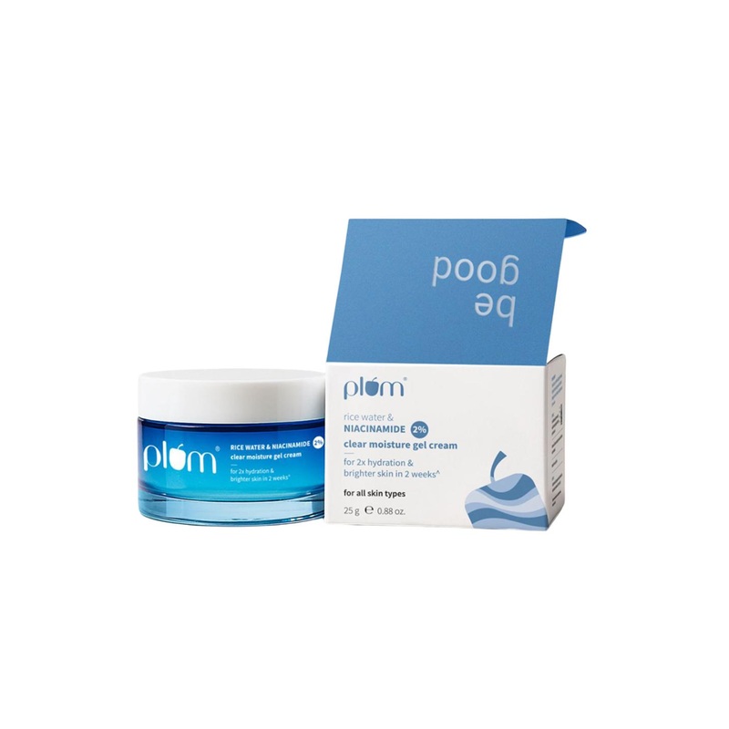 Plum 2% Niacinamide & Rice Water Gel Cream Moisturizer- 25 g