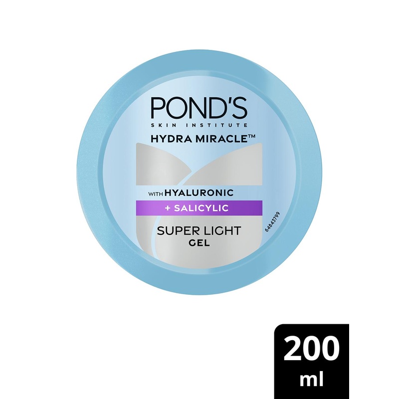 Ponds Hydra Miracle Super Light Gel With Hyaluronic Acid & Salicylic – 200ml