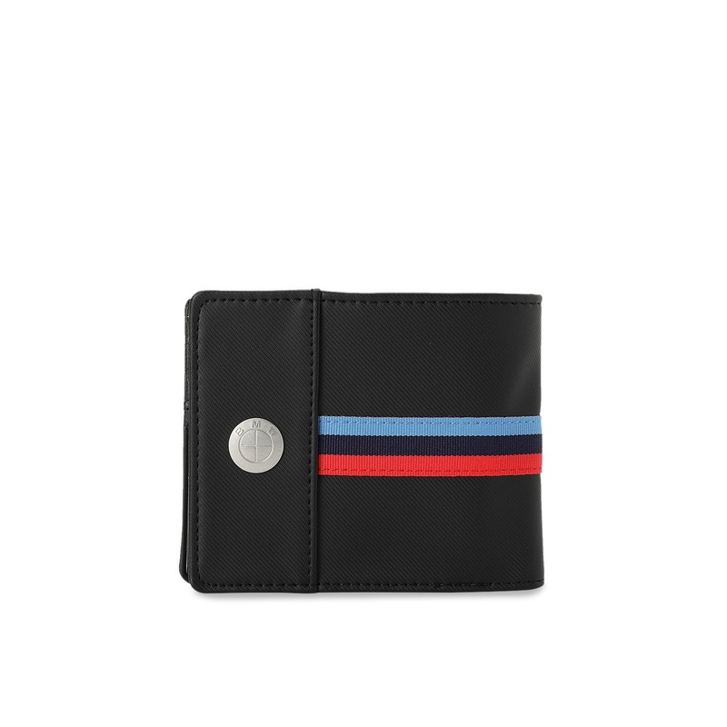 PUMA Motorsport Unisex Black Solid BMW M LS Two Fold Wallet