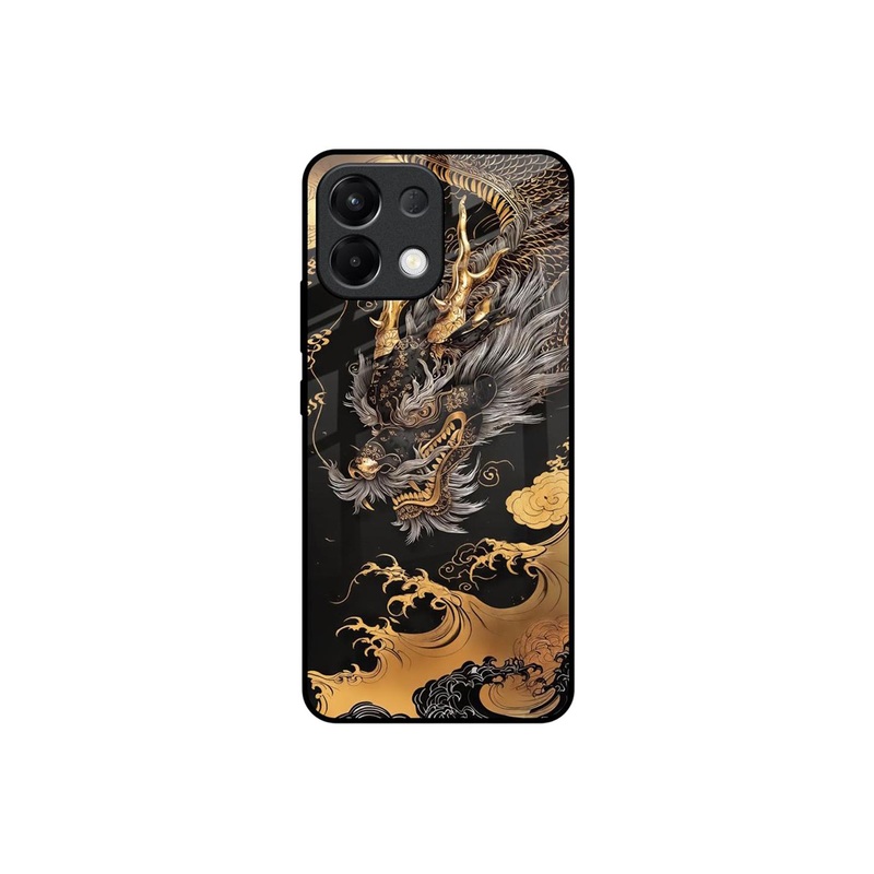QRIOH Obsidian Majesty Quirky Printed Silicone Oppo K13 5G Back Case