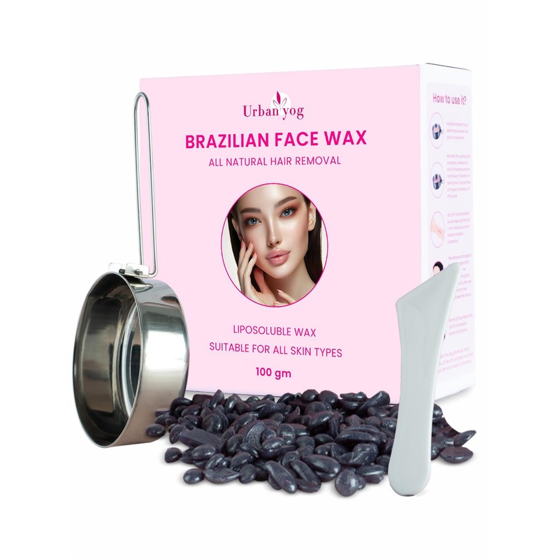 URBANYOG Liposoluble Brazilian Face Wax Beans – 100 g