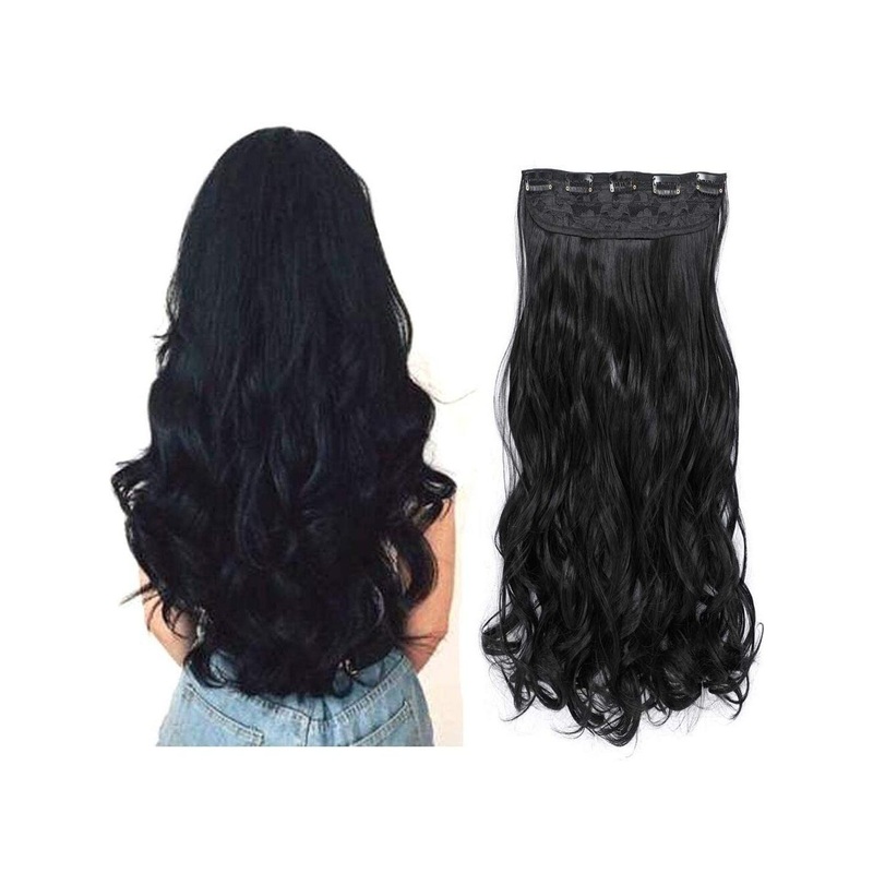 VIEWS Women Wavy Clip-In Locks Hair Extension