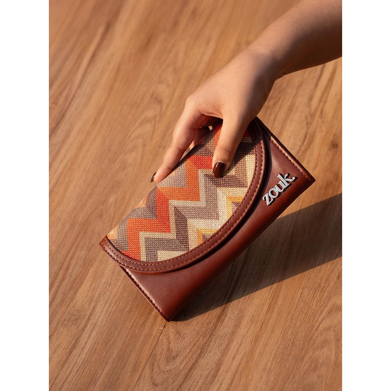 ZOUK Women Tidal Wave Kyra Flap Wallet