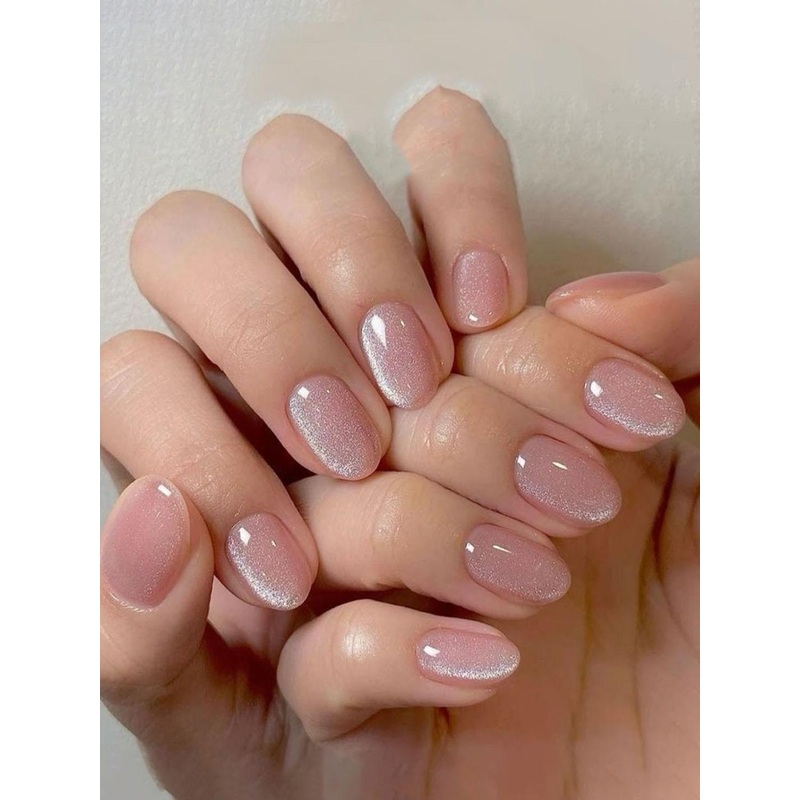 AMOK STORE Set Of 12 Reusable Artificial Nails With Wooden Stick, Nail Filer & Glue