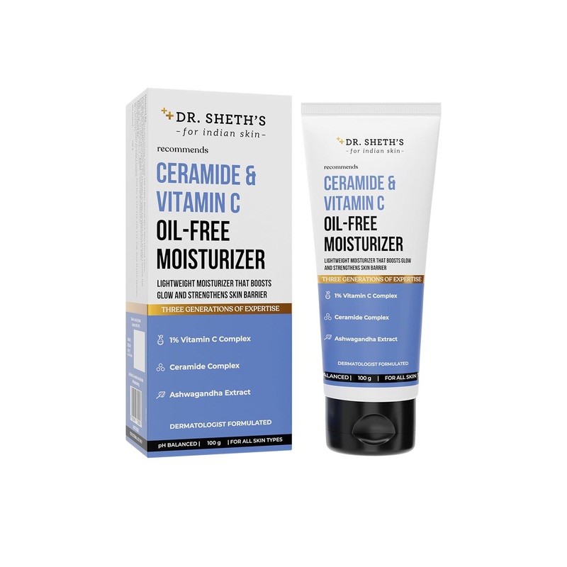 DR. SHETHS Ceramide & Vitamin C Oil-Free Moisturizer – 100g