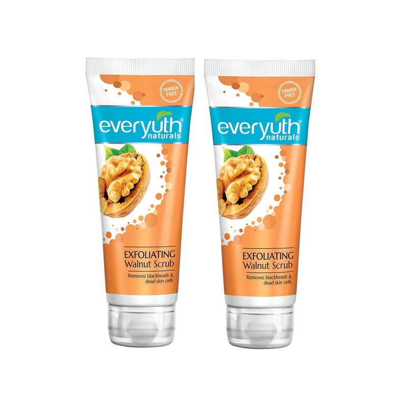 everyuth Naturals Set Of 2 Exfoliating Walnut Scrub To Remove Blackheads – 100g Each