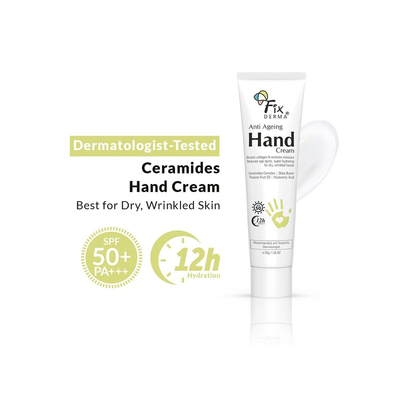 FIXDERMA Anti Ageing Hand Cream With Hyaluronic Acid – 30g