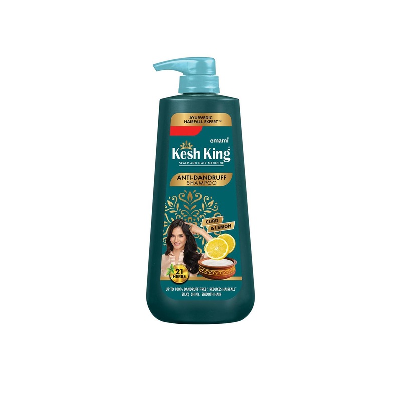 Kesh King Ayurvedic Anti-Dandruff Shampoo for Itchy Scalp with 21 Herb, Curd & Lemon – 1 L
