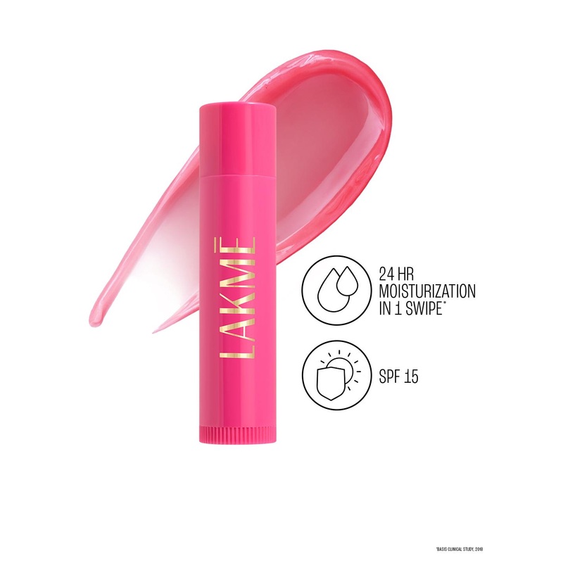 Lakme Lip Love Care Stick 24Hr Moisturization with SPF 15 4.5g – Strawberry