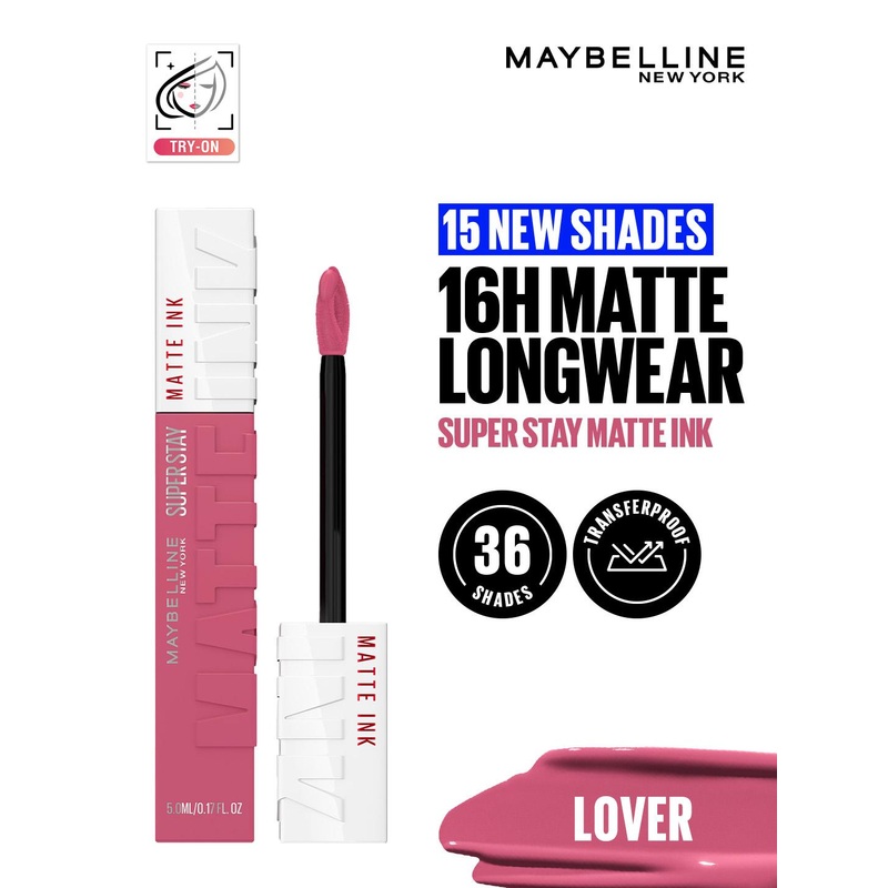 Maybelline New York Super Stay Matte Ink Liquid Lipstick 5 ml – Lover 15