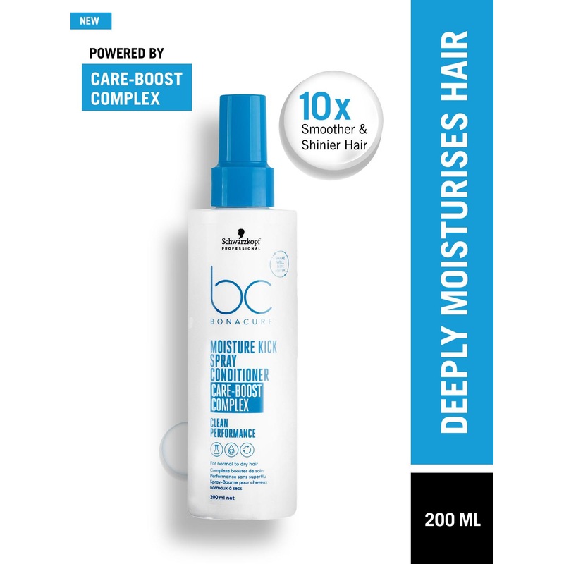 Schwarzkopf PROFESSIONAL Bonacure Moisture Kick Leave-In Spray Conditioner – 200ml