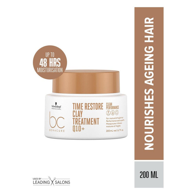 Schwarzkopf PROFESSIONAL Bonacure Time Restore Clay Hair Mask with Q10+ – 200ml