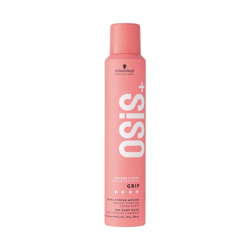 Schwarzkopf PROFESSIONAL OSiS+ Grip Volume & Body Extra Strong Mousse on Damp Hair – 200ml