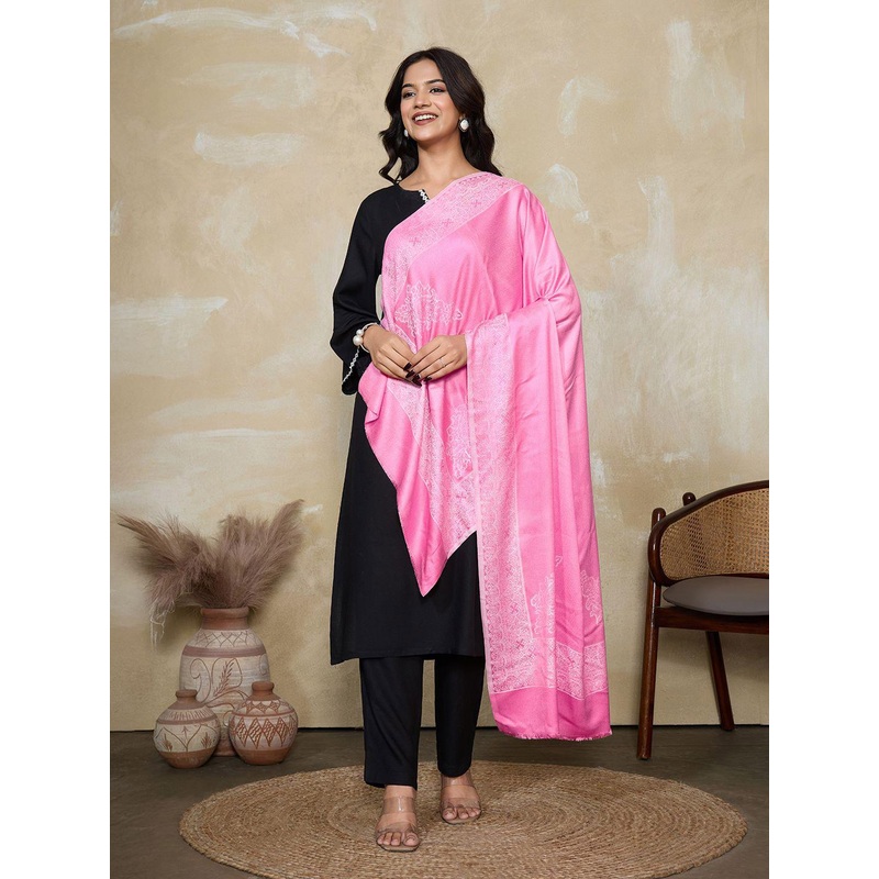 WEAVERS VILLA Women Ethnic Embroidered Stole