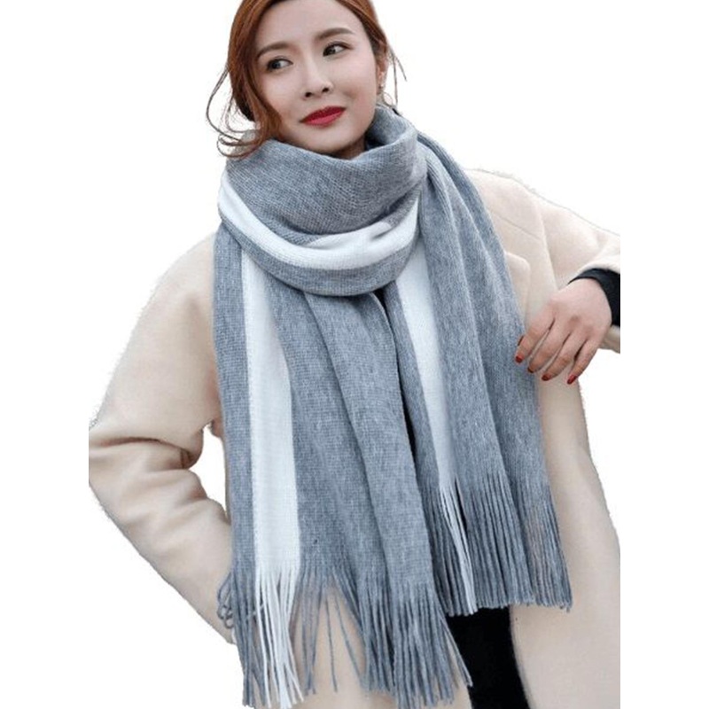 Alexvyan Women Colorblocked Woollen Winter Scarf