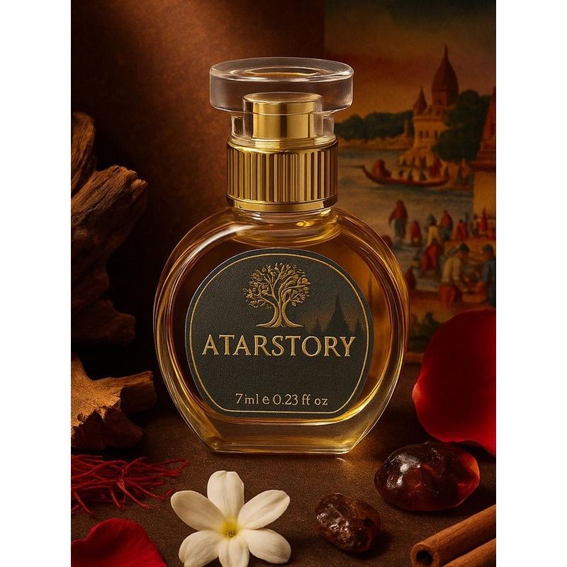 ATARSTORY Rose Oudh Alcohol Free Long Lasting Roll On Attar- 7 ml