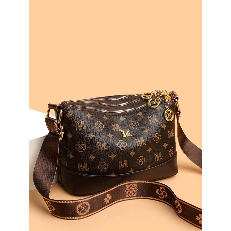 Diva Dale Women Brand Logo Printed Crossbody Sling Bag