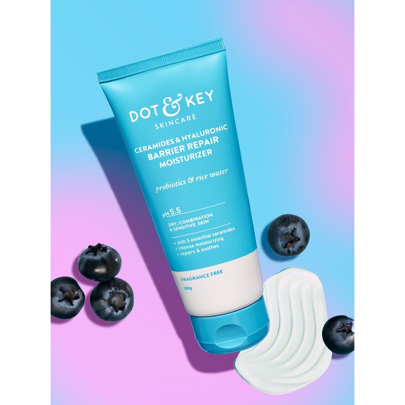 DOT & KEY Barrier Repair Hydrating pH5.5 Face Cream with Ceramides & Hyaluronic – 100g