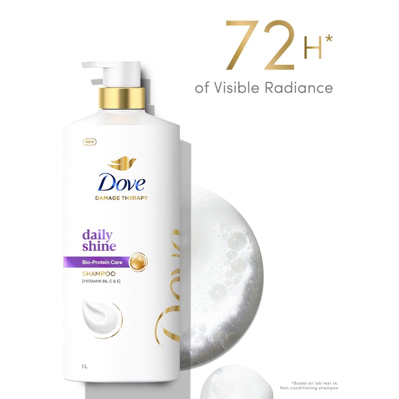 Dove Unisex Daily Shine Shampoo For Dull Hair 1L