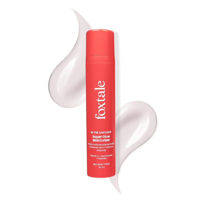 Foxtale Vitamin C Super Glow Moisturiser with Niacinamide & Peptides – 50ml