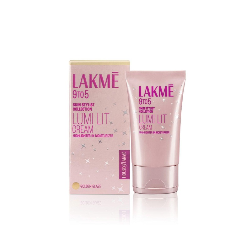 Lakme 9 To 5 Lumi Lit Cream – Highlighter + Moisturizer with Hyaluronic Acid 60 g – Gold