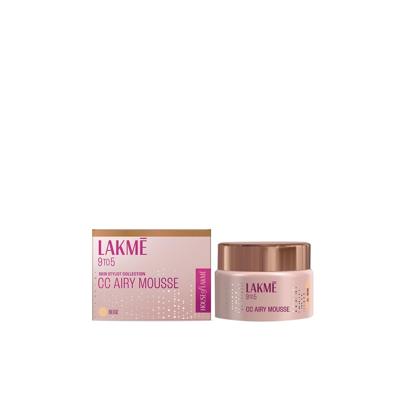 Lakme 9to5 CC Light Mousse with Vitamin E 25g – Beige 01