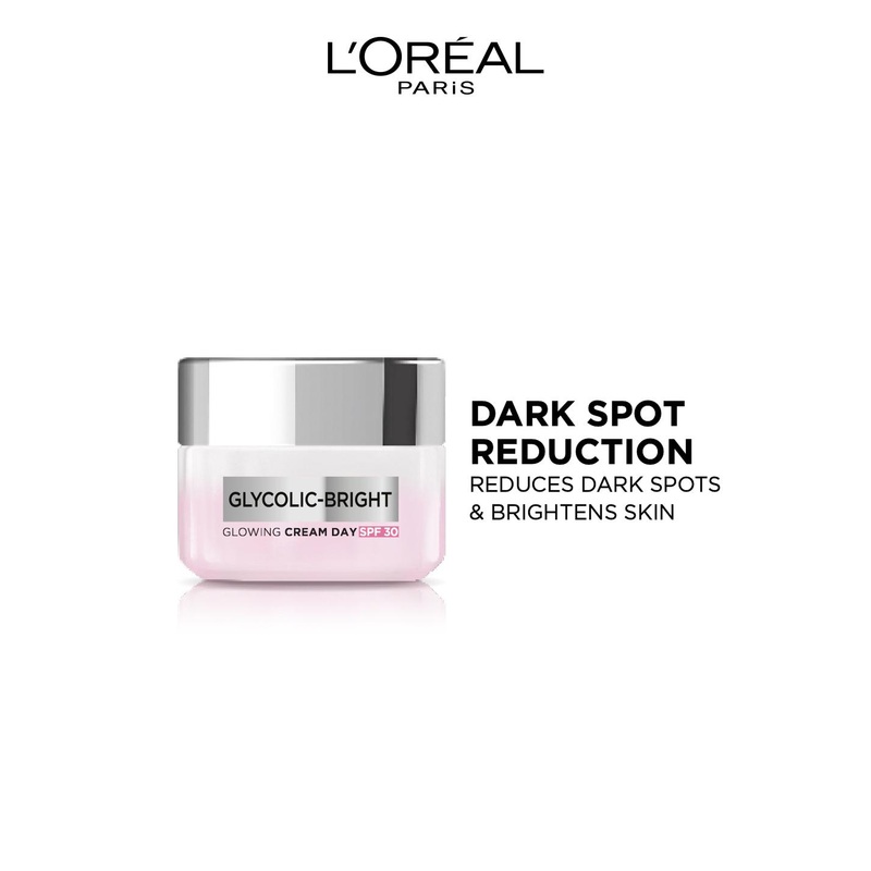 LOreal Paris Glycolic Bright Day Cream SPF 30 Brightens Skin & Reduces Dark Spots – 50ml