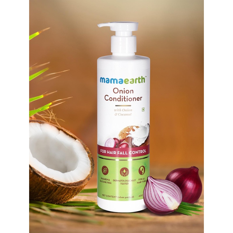 Mamaearth Hair Growth & Hair Fall Control Onion & Cocunut Sustainable Conditioner 400 ml
