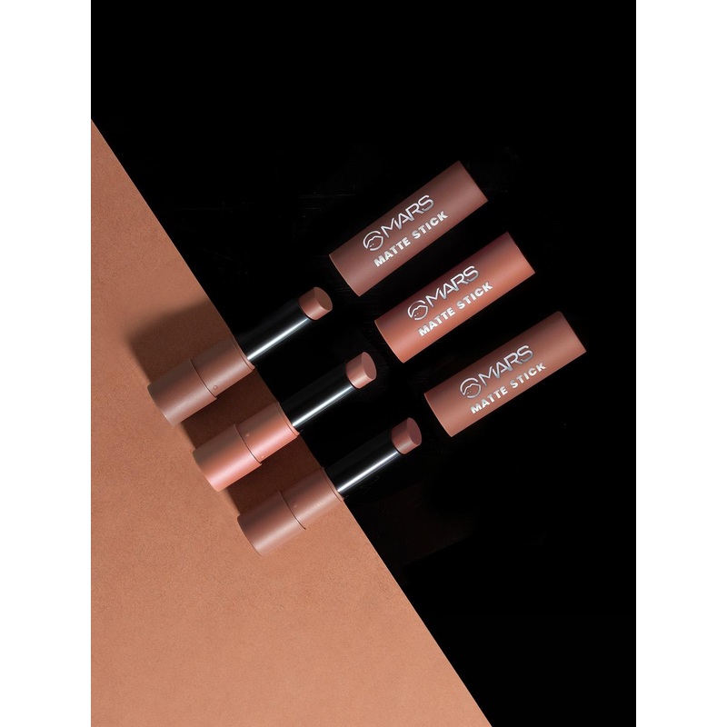 MARS Set of 3 Matte Lipsticks Box – Browns 04
