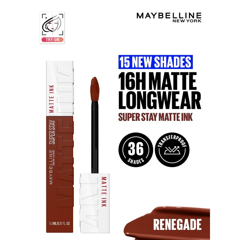 Maybelline New York Superstay Matte Ink Matte Liquid Lipstick 5ml – Renegade