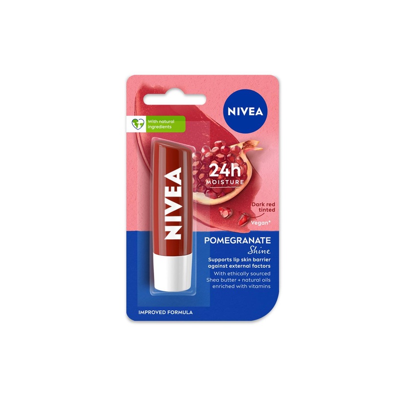 Nivea Pomegranate Shine Caring Lip Balm