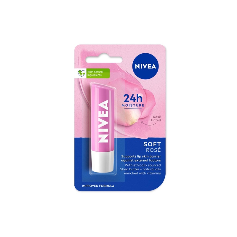Nivea Soft Rose Caring Lip Balm