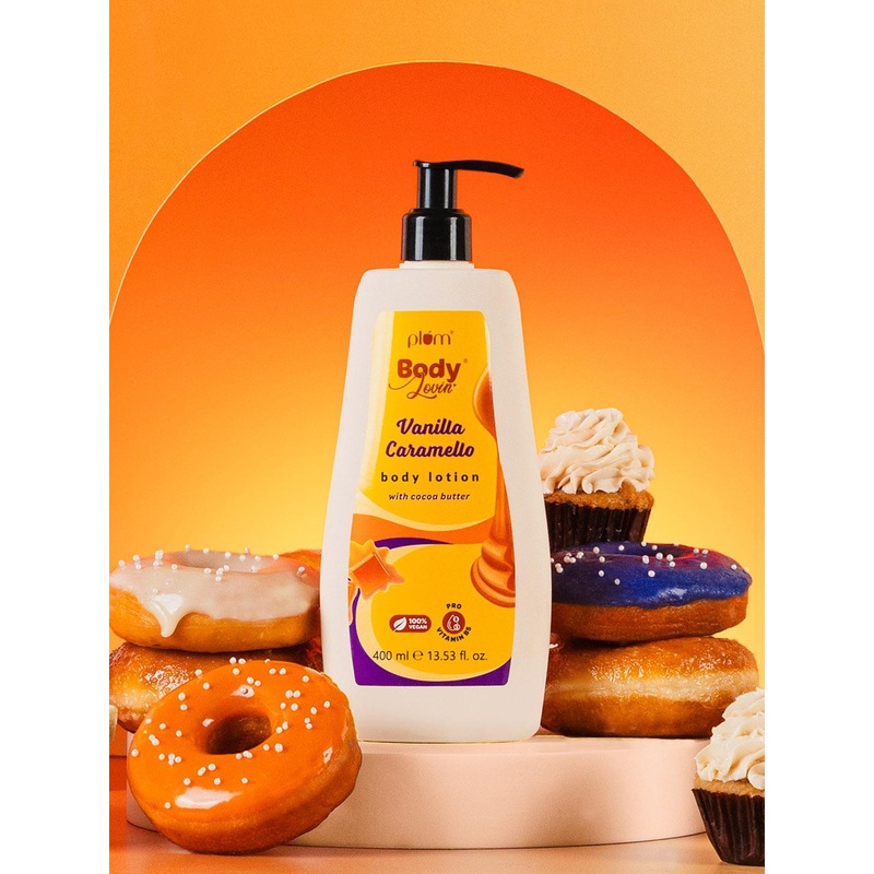 Plum BodyLovin’ Vanilla Caramello Body Lotion with Cocoa Butter – 400 ml