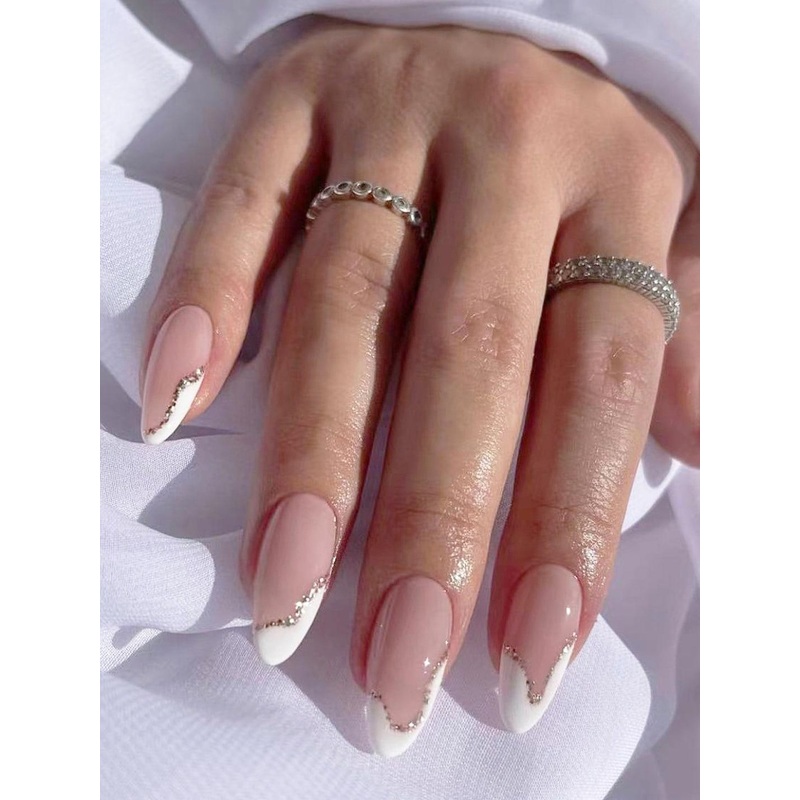 Secret Lives Glitter Translucent Fake Nail Extension