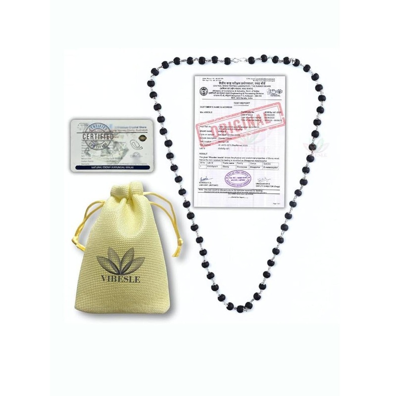 VIBESLE Unisex S-Hook Karungali Mala