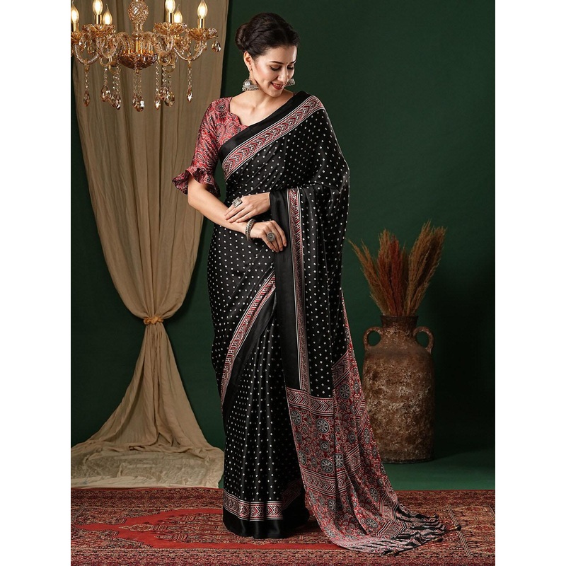Anouk Bandhani Pure Crepe Saree