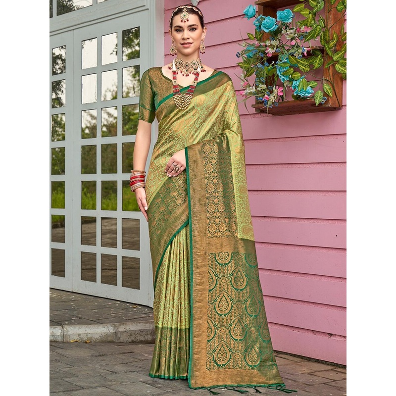 Anouk Rustic  Woven Design Zari Saree