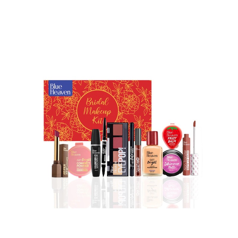 Blue Heaven Women 11 Pcs Bridal Makeup Kit – 30g + 35.7 ml