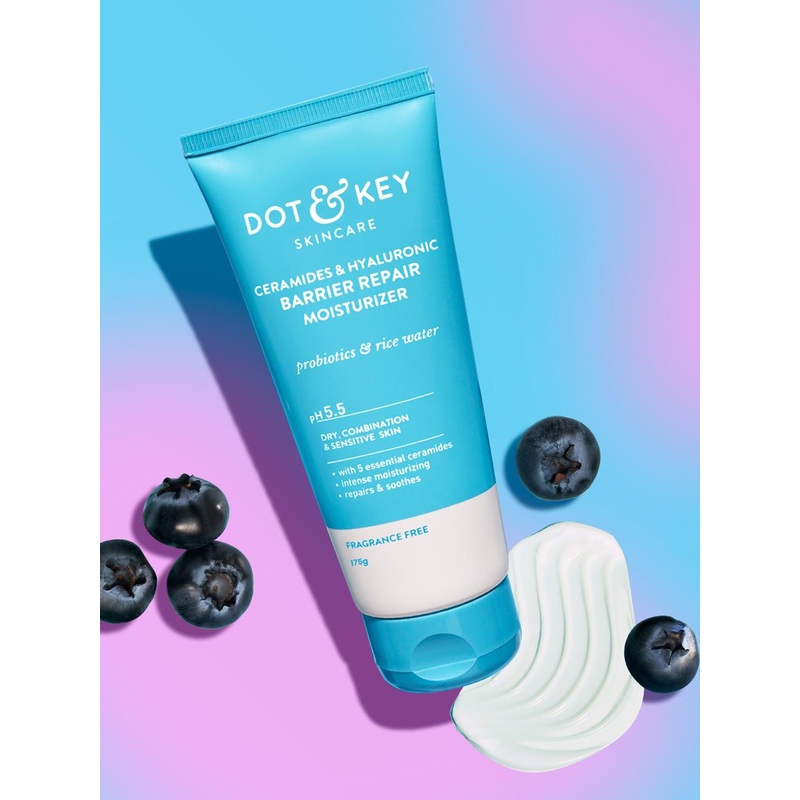 DOT & KEY Ceramides & Hyaluronic Barrier Repair Moisturizer with Rice Water – 175 g