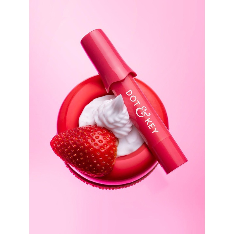 DOT & KEY Meltie SPF 50+ Lip Balm with 2% Kojic & Shea Butter 4g – Strawberry Glaze