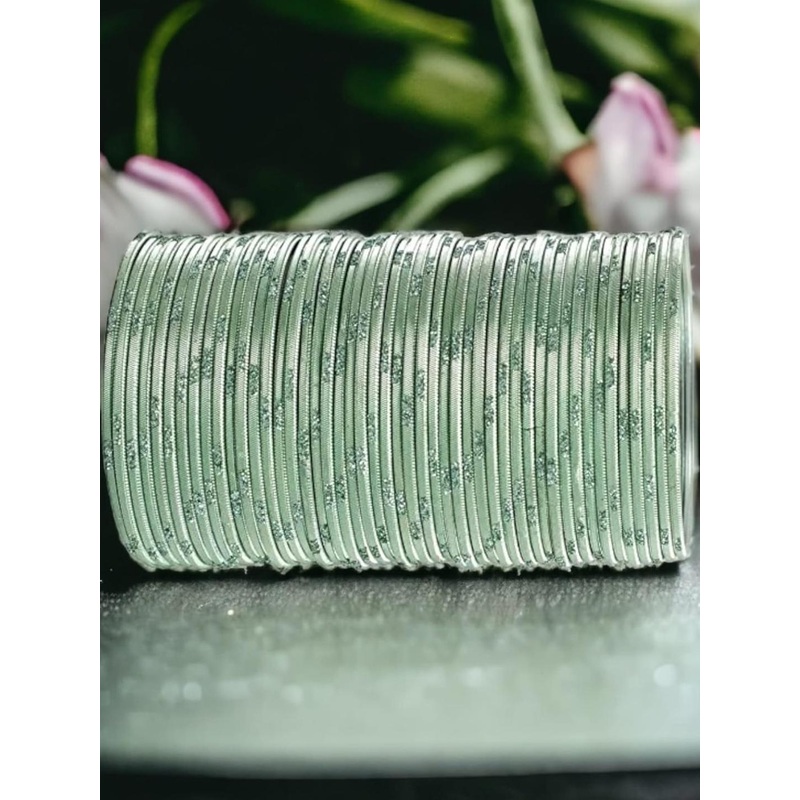 Guddan Set of 48 Pista Metal Bangles