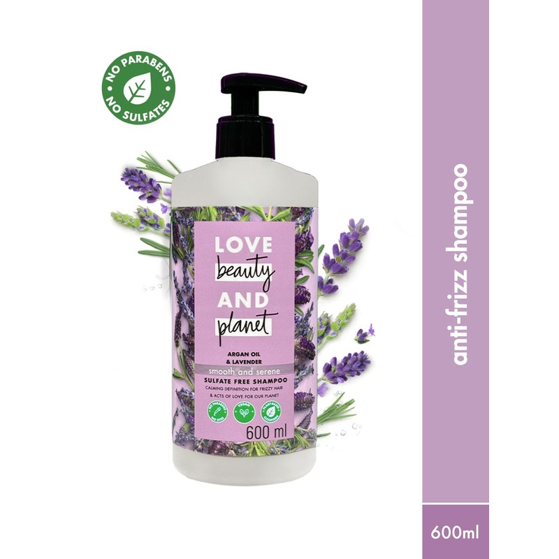 Love Beauty & Planet Argan Oil & Lavender Sulfate Free Smooth and Serene Shampoo – 600ml