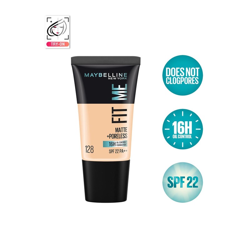 Maybelline New York Fit Me Matte+Poreless Foundation 18 ml – Warm Nude 128