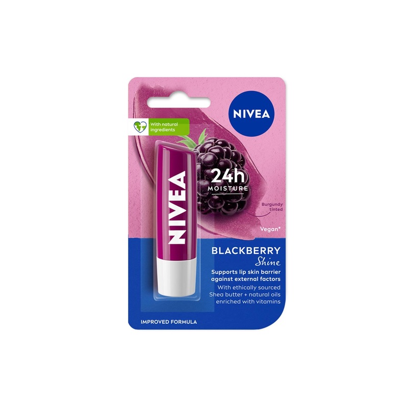 Nivea Women Lip Balm Blackberry Shine 4.8 g
