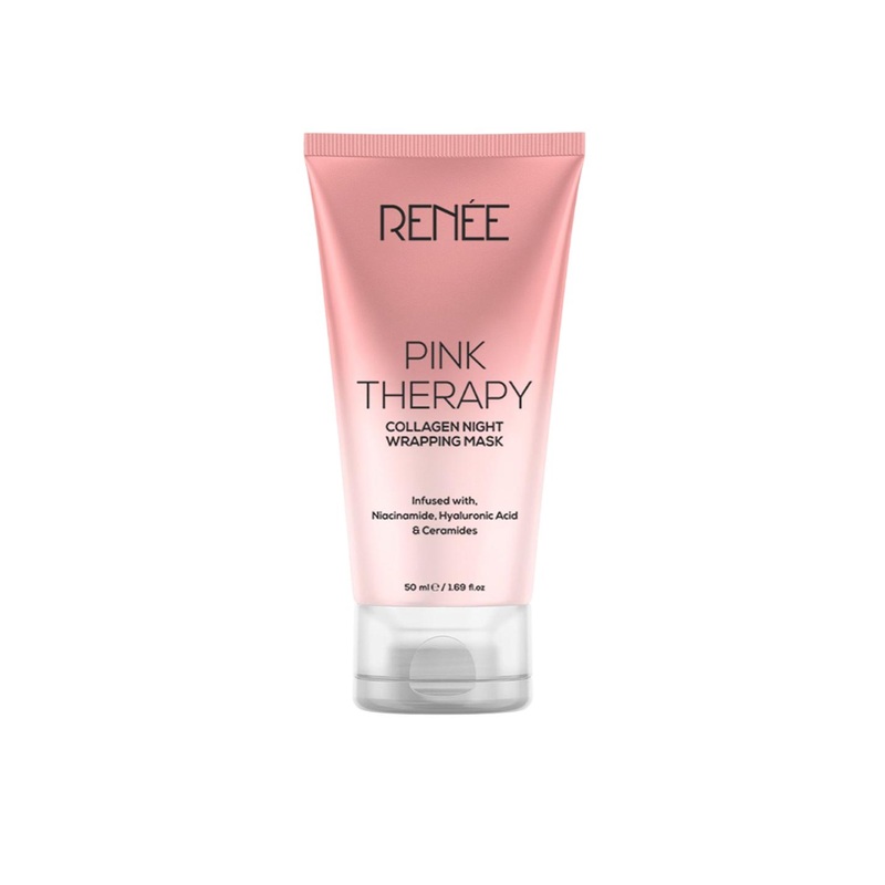 Renee Pink Therapy Collagen Night Wrapping Mask with Niacinamide & Ceramides – 50ml