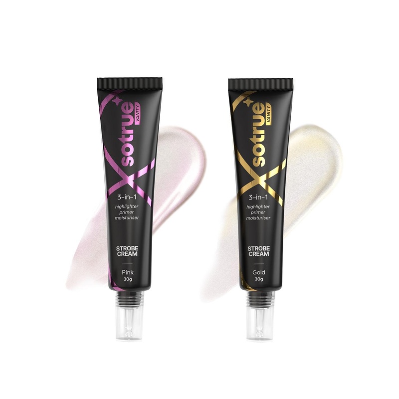 SOTRUE Set Of 2 Strobe Cream Highlighter For Face Radiance- 30 g Each- Pink & Gold